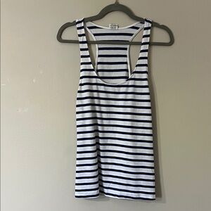 PINK Victoria's Secret Navy and White Striped Top